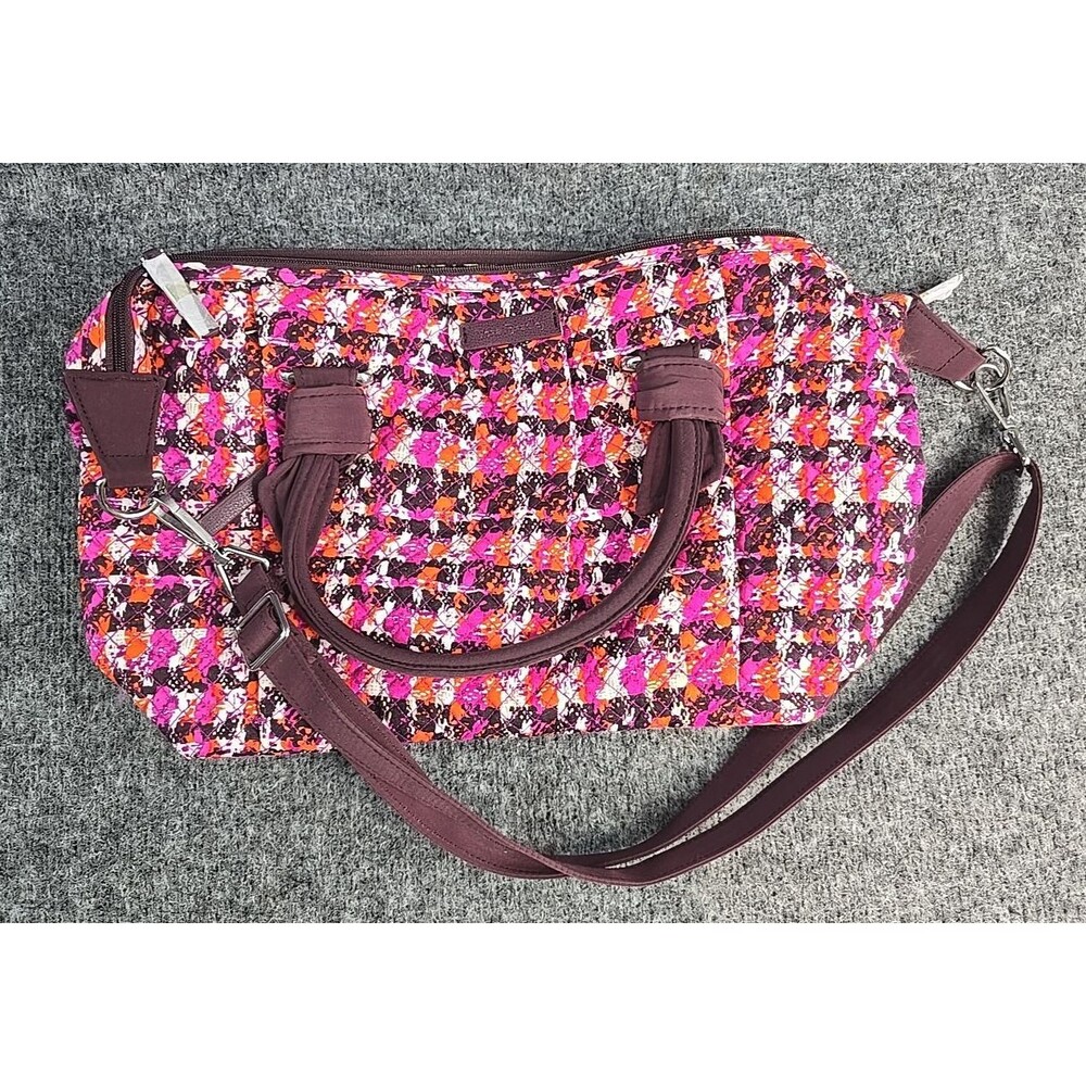 Vera Bradley Modern Medley Hadley Satchel Crossbody Purse Bag